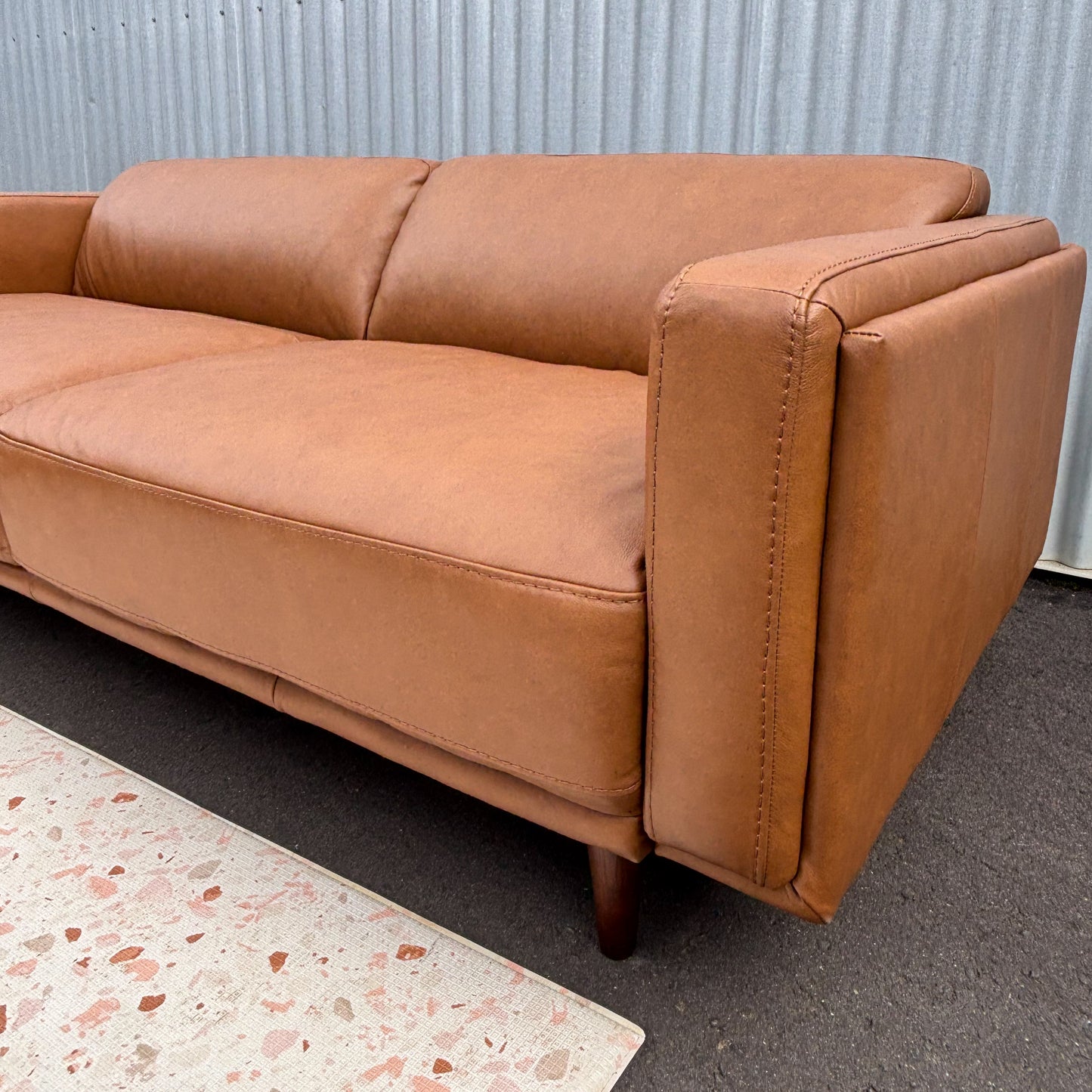Hugo Leather 3 Seater Lounge
