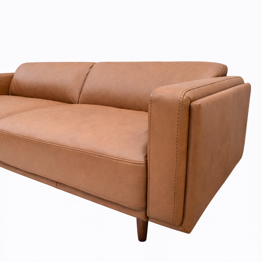 Hugo Leather 3 Seater Sofa
