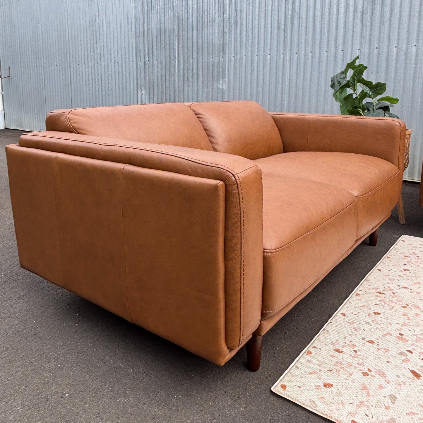 Hugo Leather 3 Seater Lounge