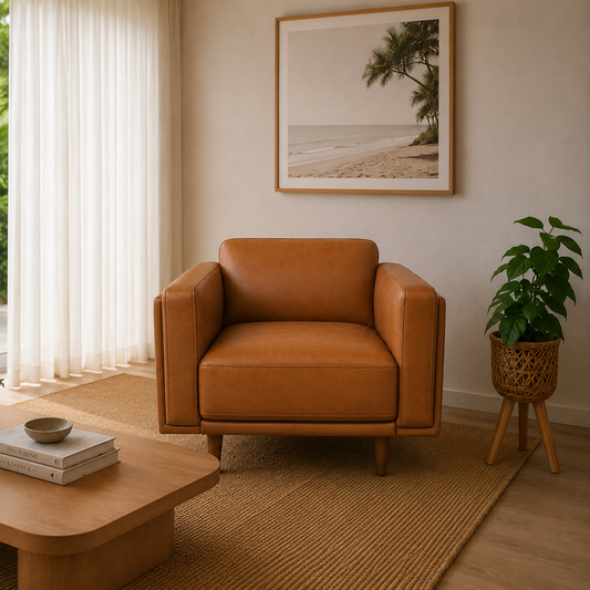 Hugo Leather Armchair
