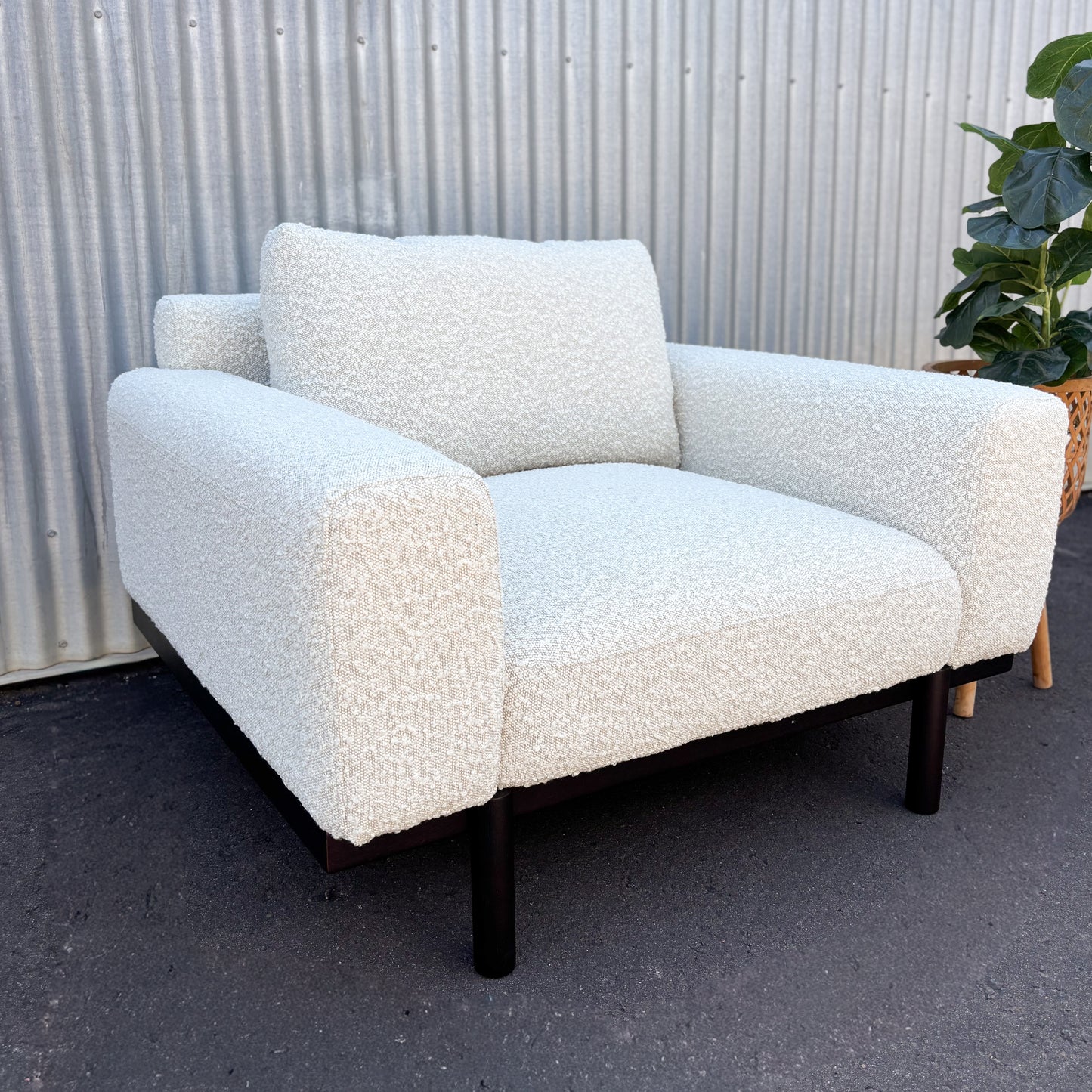 New Sempre Natural Boucle Occasional Armchairs