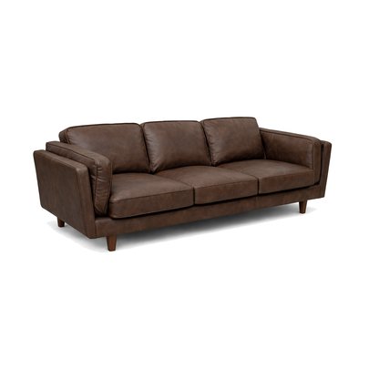 Brooklyn Leather 3 Seater Sofa - Oxford Tan
