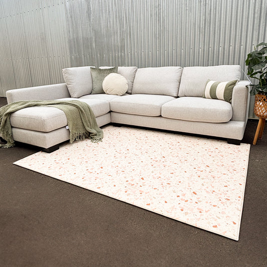 Brand New Fabric 3 Seater with Chaise Lounge