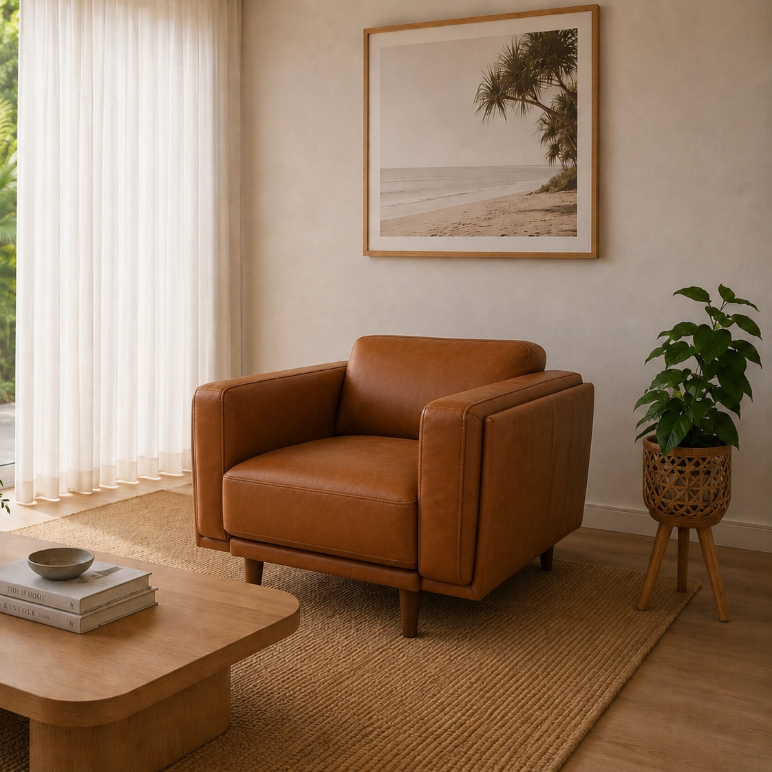 Hugo Leather Armchair