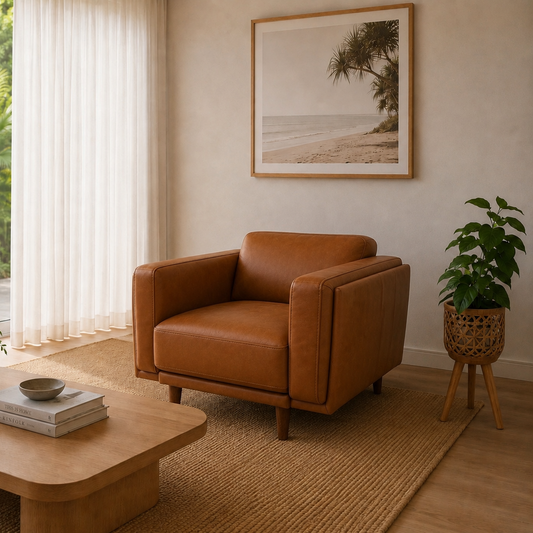 Hugo Leather Armchair
