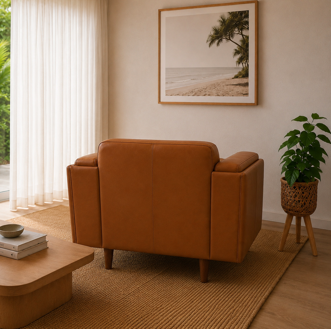 Hugo Leather Armchair