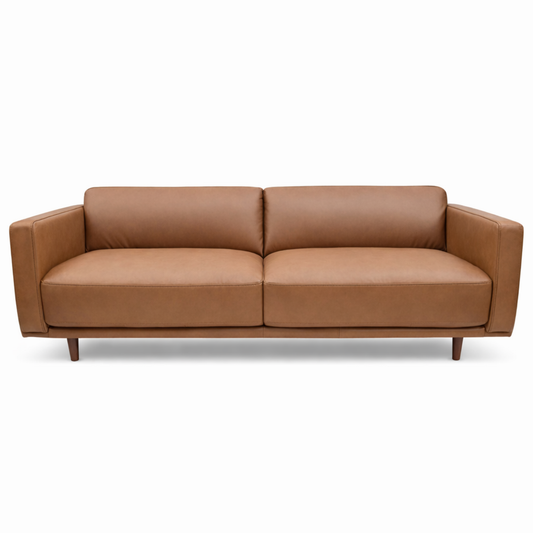 Hugo Leather 3 Seater Sofa