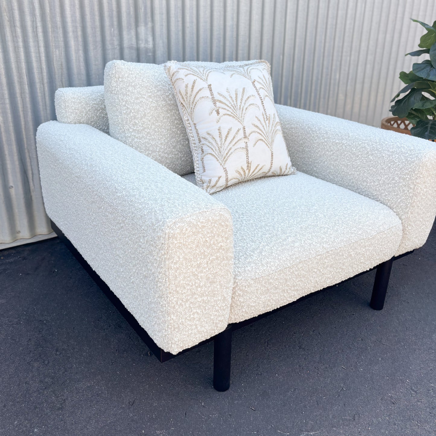 New Sempre Natural Boucle Occasional Armchairs