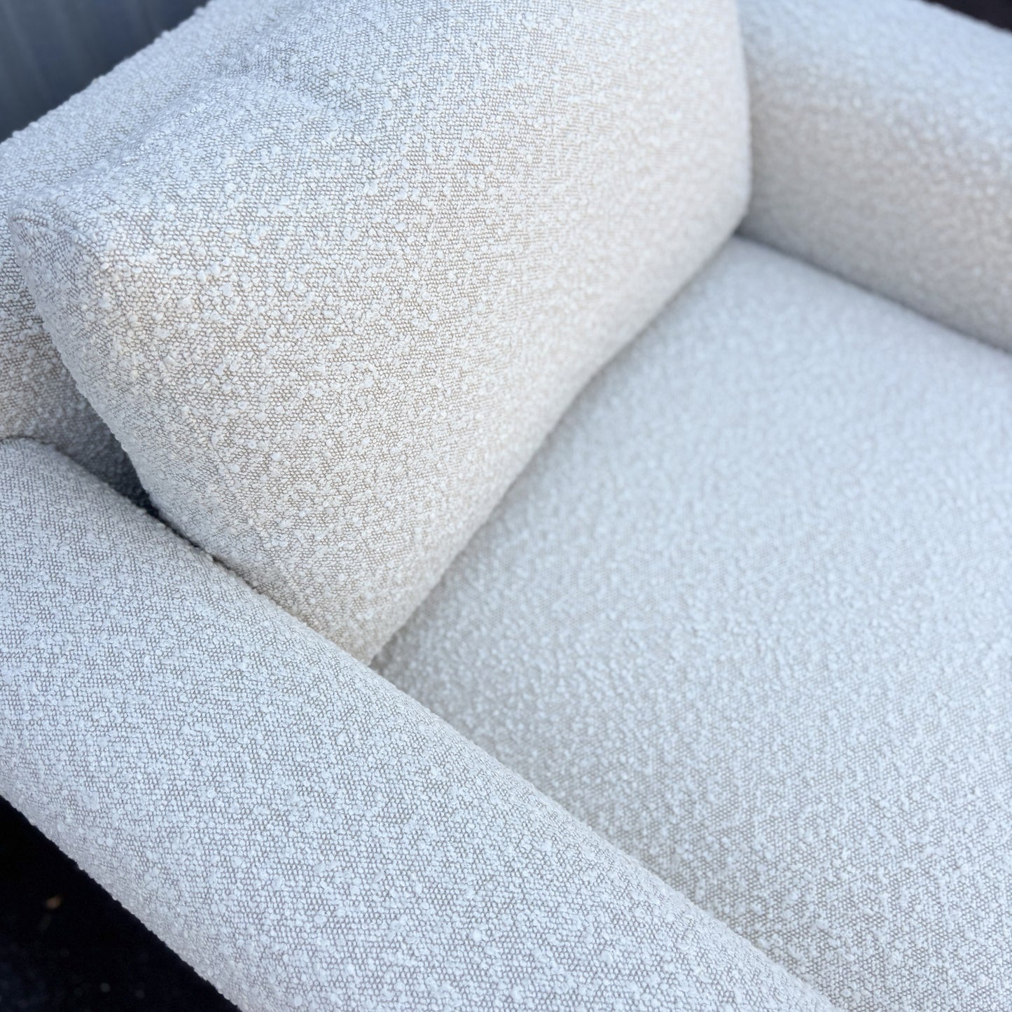 New Sempre Natural Boucle Occasional Armchairs