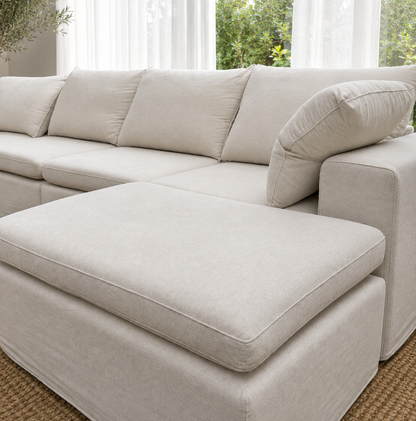 Julle 5 Piece Modular Sofa - Beige Linen Look