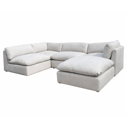Fluffy Cloud Modular 5 Piece Sofa