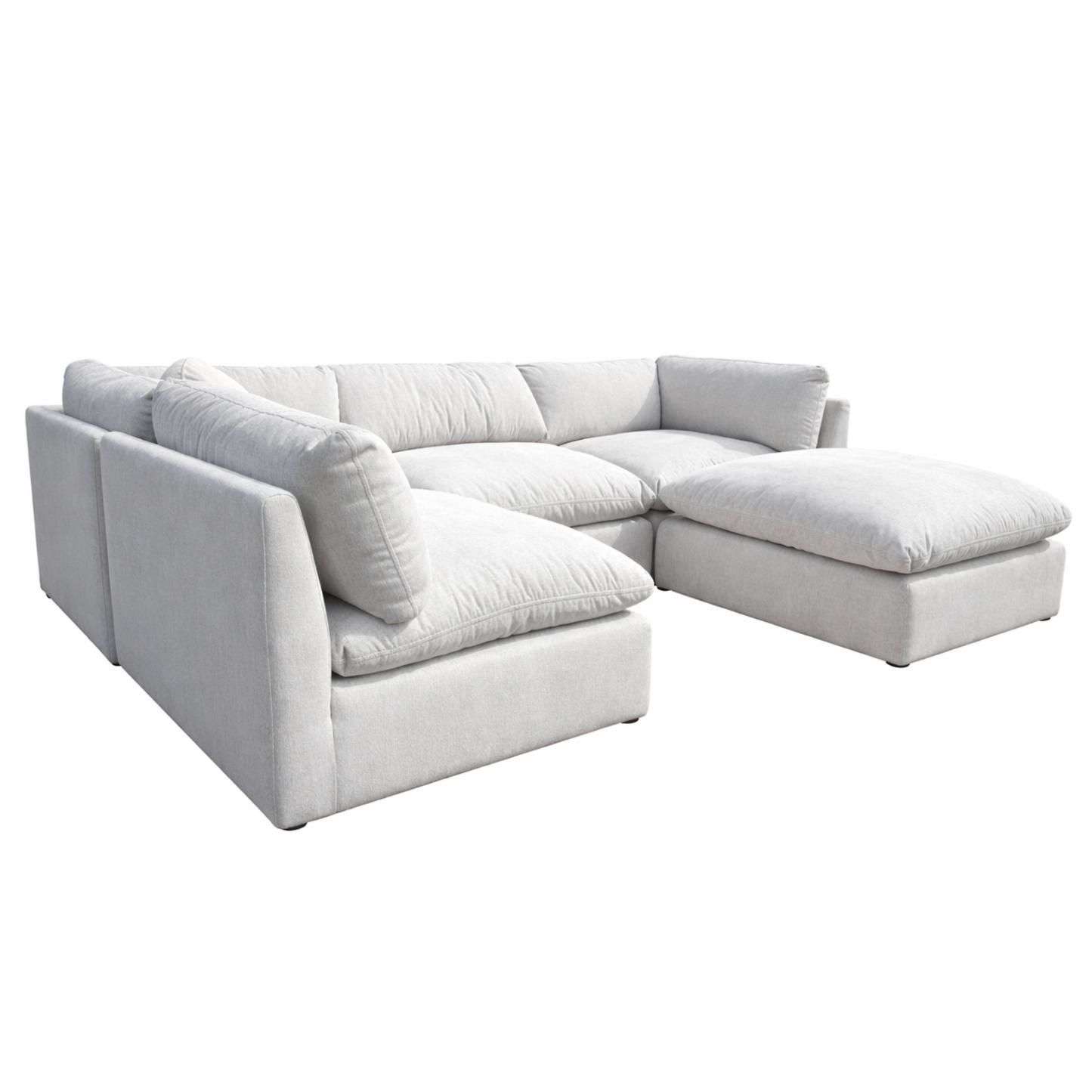 Fluffy Cloud Modular 5 Piece Sofa