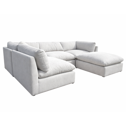 Fluffy Cloud Modular 5 Piece Sofa