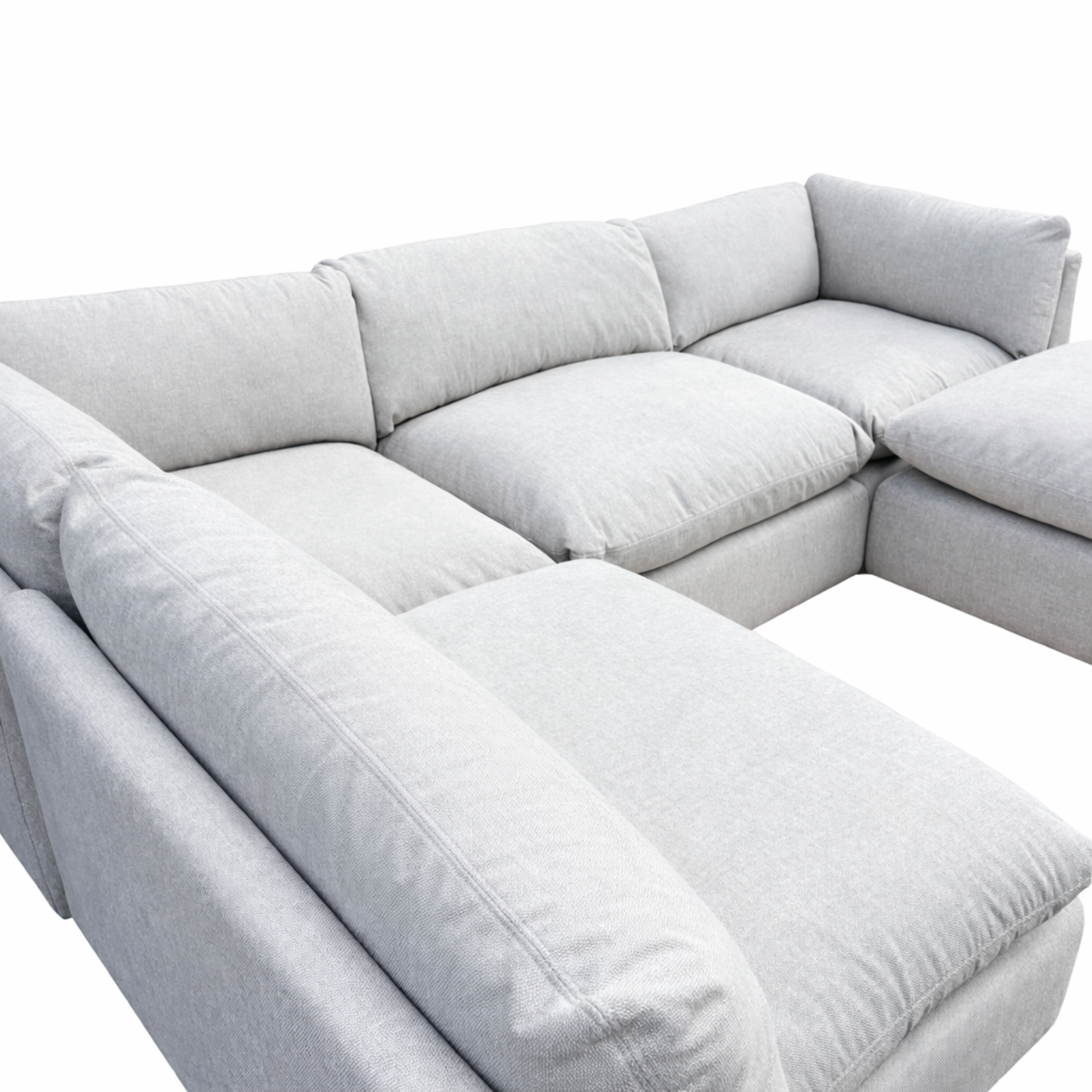 Fluffy Cloud Modular 5 Piece Sofa