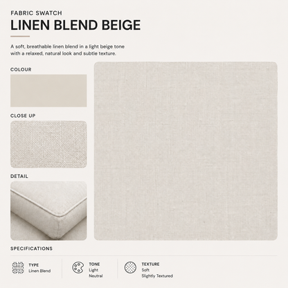 Julle 5 Piece Modular Sofa - Beige Linen Look