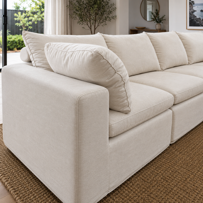 Julle 5 Piece Modular Sofa - Beige Linen Look