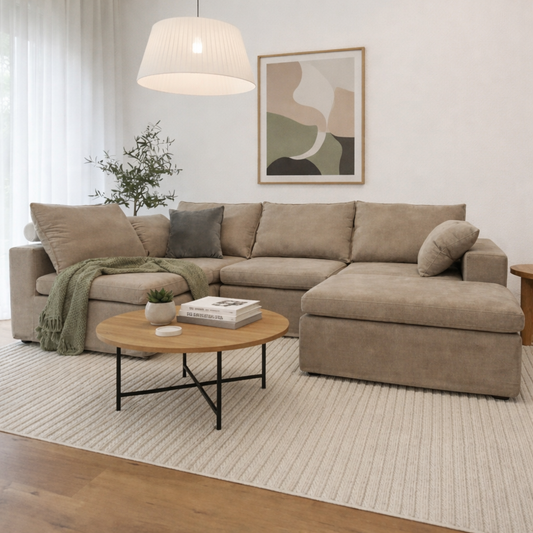 Julle 5 Piece Modular Sofa - Light Taupe