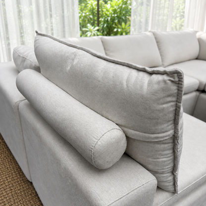 Julle 5 Piece Modular Sofa - Beige Linen Look