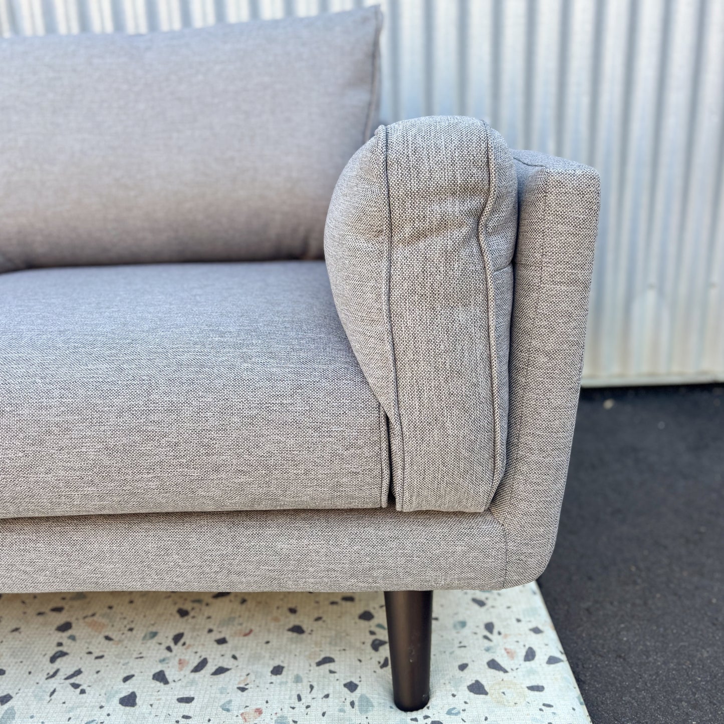 Freedom Ophelia Grey Fabric 2 Seater Lounge
