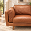 Brooklyn Leather 3 Seater Lounge - Ostuni Pecan