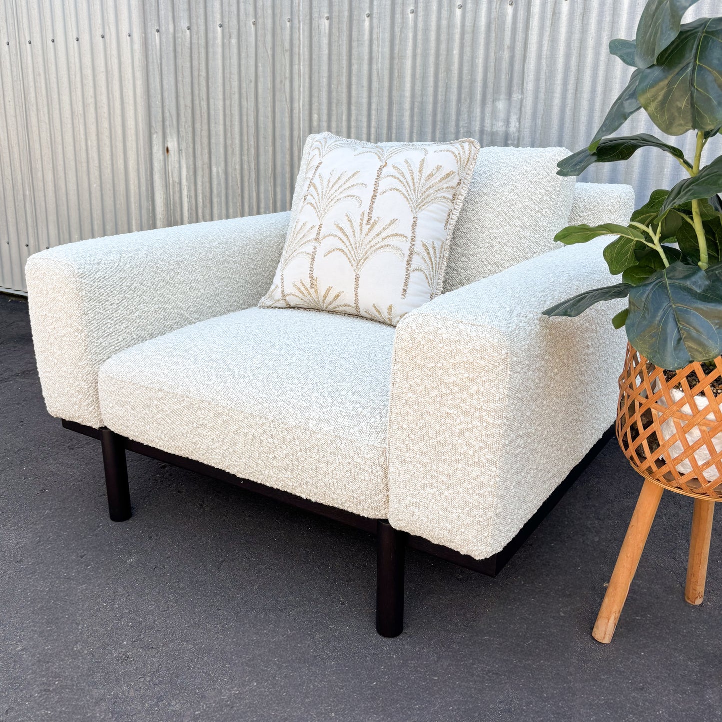 New Sempre Natural Boucle Occasional Armchairs