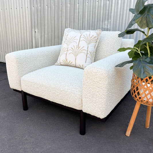 New Sempre Natural Boucle Occasional Armchairs