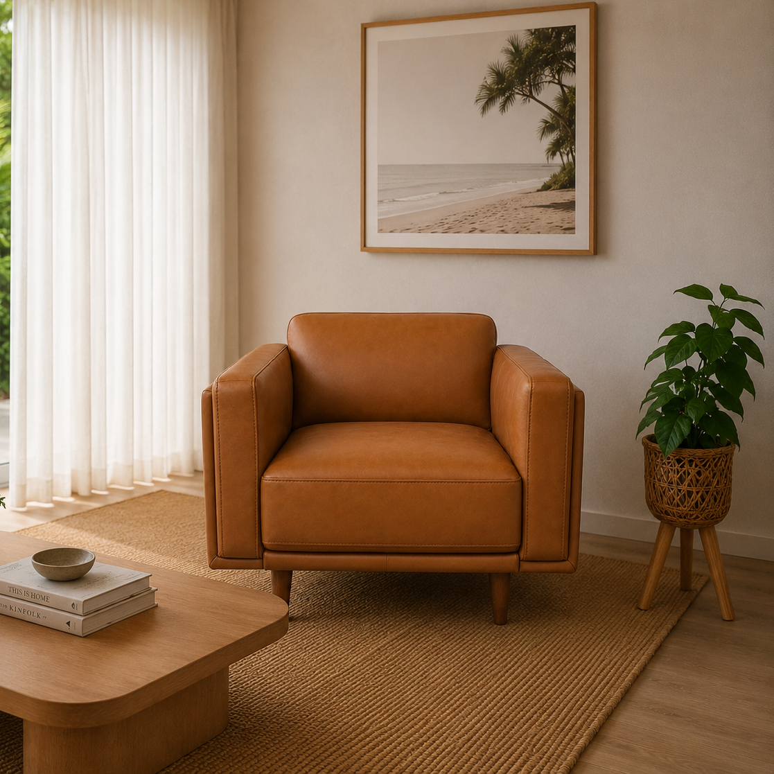 Hugo Leather Armchair