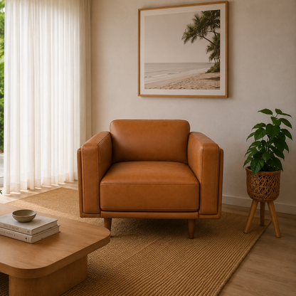Hugo Leather Armchair