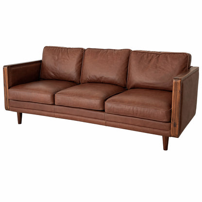 Nadia Leather 3 Seater Sofa