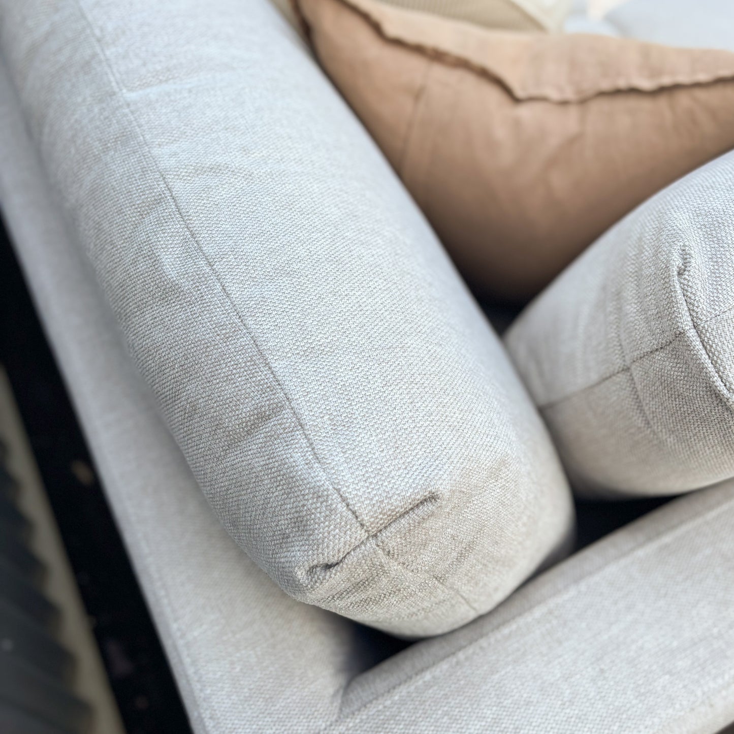 Brand New Fabric 3 Seater with Chaise Lounge
