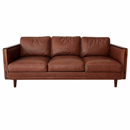 Nadia Leather 3 Seater Sofa