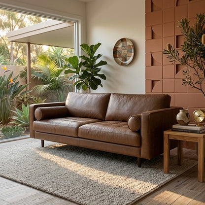 Jackson Leather 3 Seater Sofa