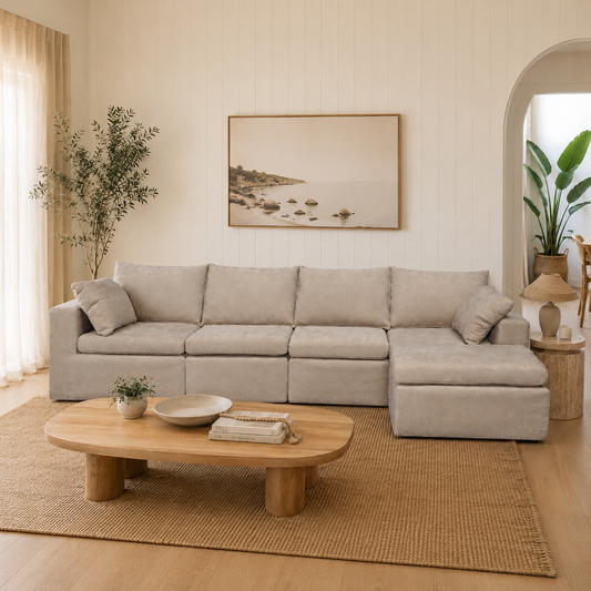 Julle 5 Piece Modular Sofa - Light Taupe