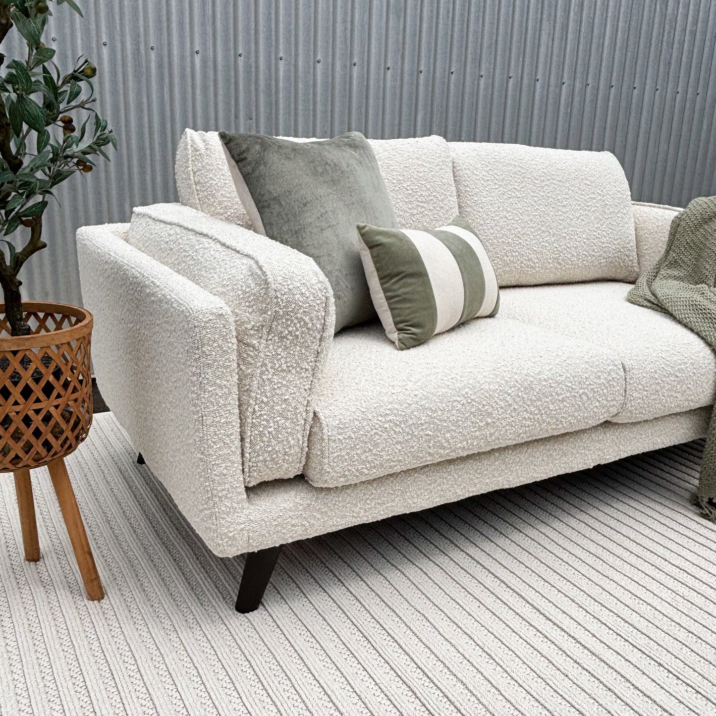 Ophelia 2 Seater Boucle Fabric Lounge