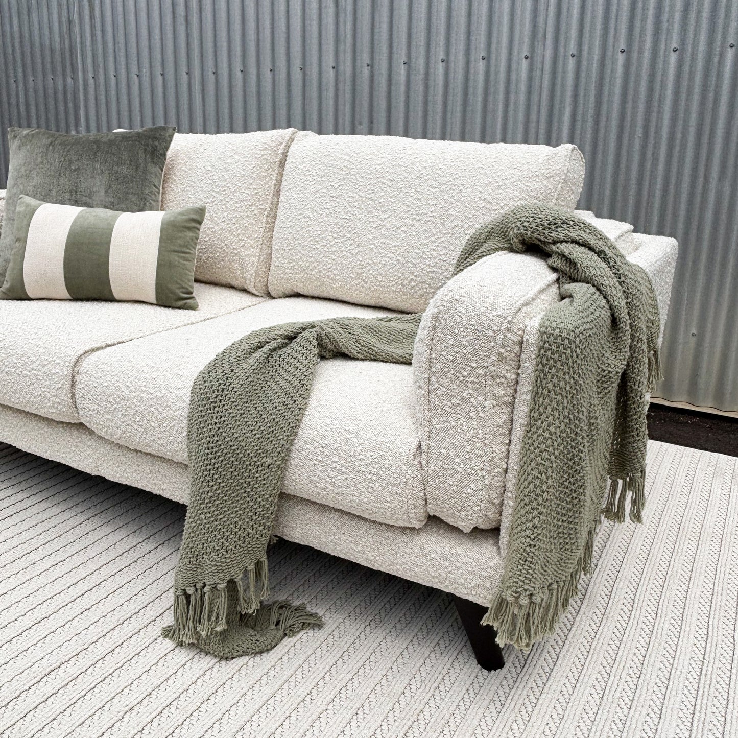 Ophelia 2 Seater Boucle Fabric Lounge