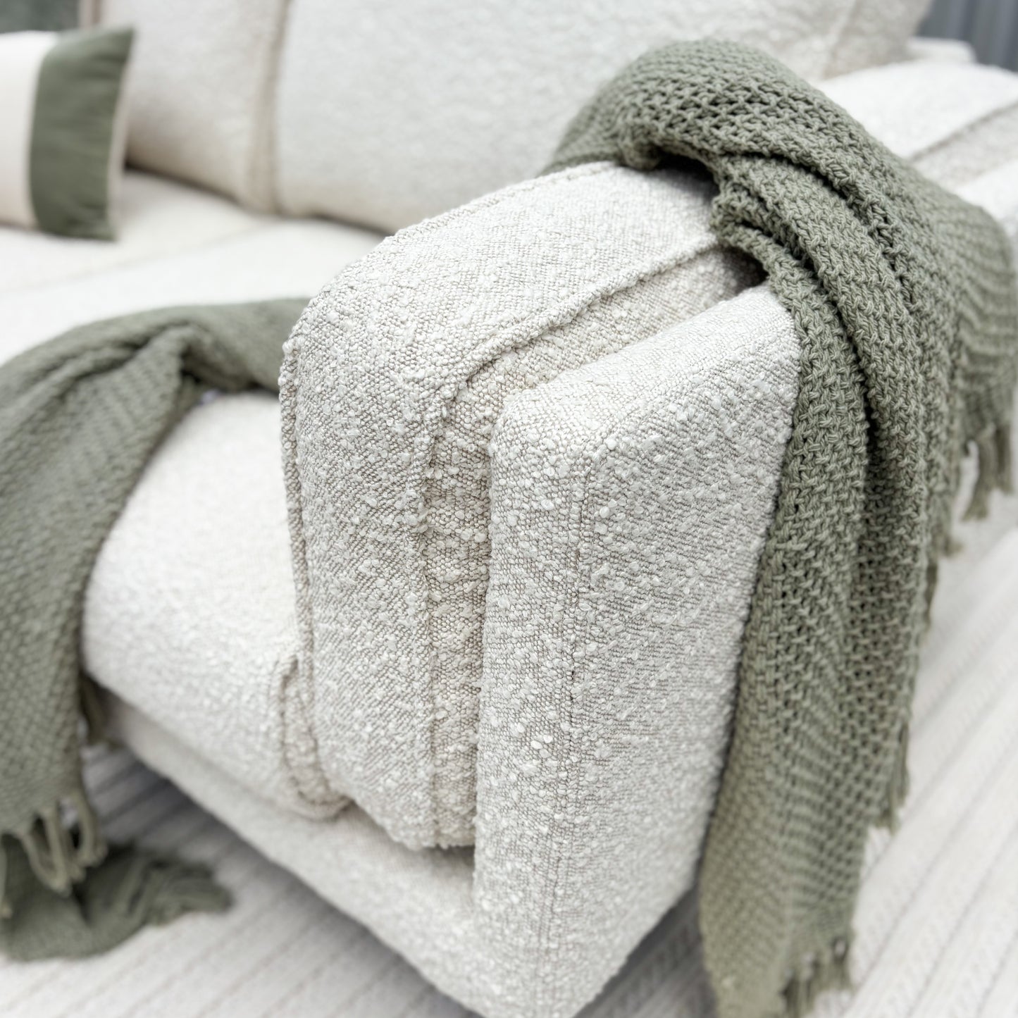 Ophelia 2 Seater Boucle Fabric Lounge