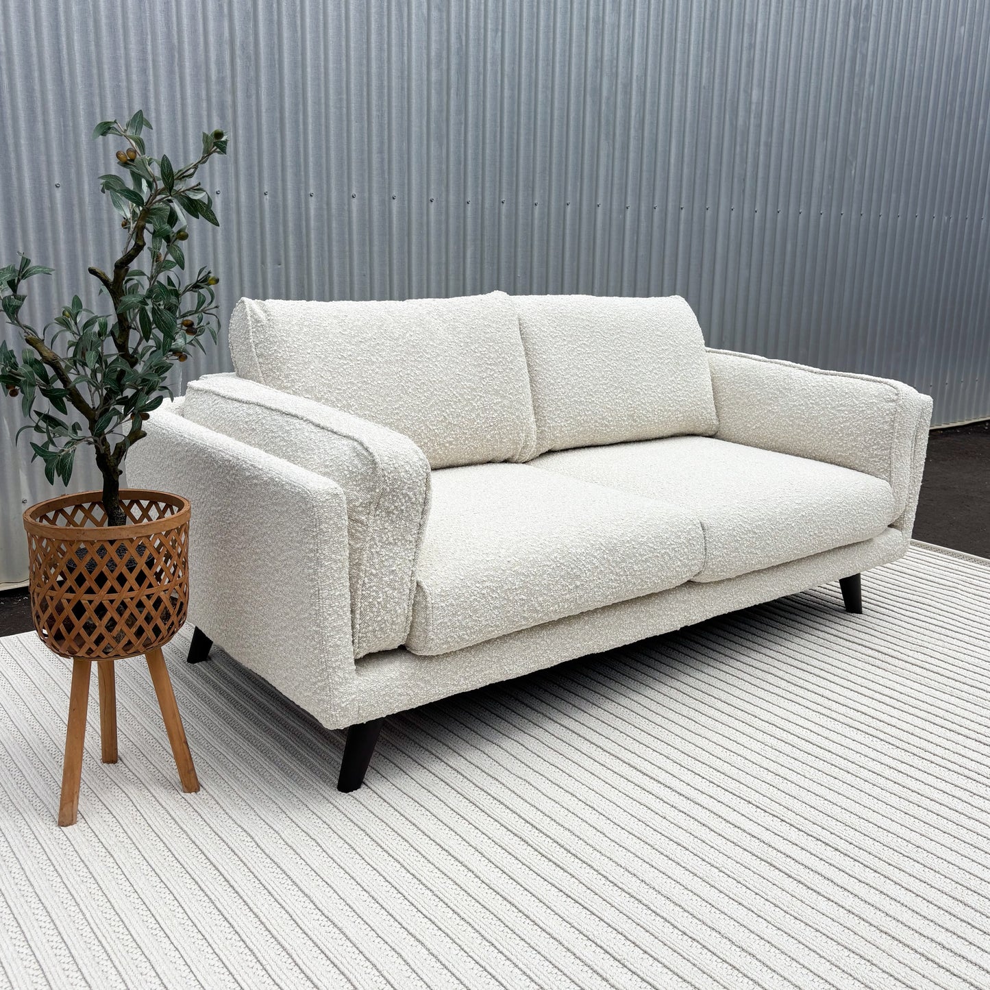 Ophelia 2 Seater Boucle Fabric Lounge