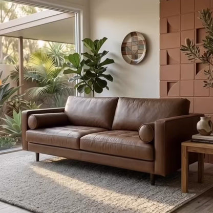 Jackson Leather 3 Seater Sofa