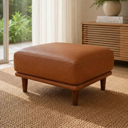 Hugo Leather Ottoman